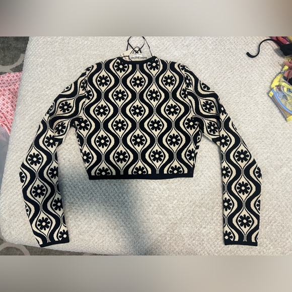 NWT Finders Keepers Retro Quinn long sleeve Knit Top - size M - Picture 4 of 5